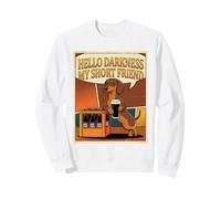 Hello Darkness My Short Friend Dachshund Dark Beer Men Women Sweatshirt