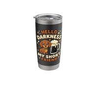 Hello Darkness My Short Friend Dachshund Dark Beer Stainless Steel Insulated Tumbler
