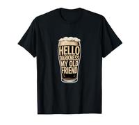 Hello Darkness Old Companion Night Humor Art T-Shirt