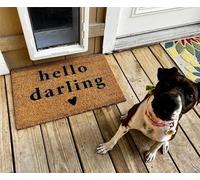 Hello Darling Doormat, Coco mat, Entry Way Doormat, Welcome mat, entryway Decor, Front Door Decor
