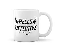 Hello Detective Lucifer Morningstar White Coffee Mug