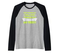 Hello Do Not Piss Me Off I Will Stop Taking My Pill Funny Raglan Baseball Tee