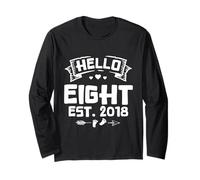 Hello Eight Est. 2018 Cute Baby Feet Long Sleeve T-Shirt