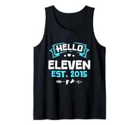 Hello Eleven EST. 2015 Fun Birthday Celebration Tank Top
