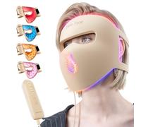 Hello Face 4D Light Beauty Mask, 311 LED 850nm Infrared Skin-Friendly Silicone Red Light Therapy with 4 Light Modes, Remote Control, Professional Skincare Device at Home