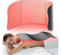 Hello Face Large Red Light Mat for Body, 76 x 30 cm TriChip™ Technology Near Infrared Light Mat, 36W Red Light Pad with Timer, 660nm & 850nm(Black)