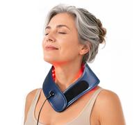 Hello Face Red Light Therapy for Neck with Rechargeable Controller, Triple-Chip Technology Infrared Wrap, 660nm & 850nm Skin-Friendly Fabric for Neck