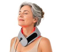 Hello Face Red Light Therapy for Neck with Rechargeable Controller, Triple-Chip Technology Infrared Wrap, 660nm & 850nm Skin-Friendly Fabric for Neck