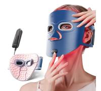 Hello Face Red Light Therapy Mask, 280 LED Face Mask Therapy with Triple-chip LEDs, 4 Light Modes, Remote Control, Includes Eye Protection, FDA Approved Professional Skincare Device at Home