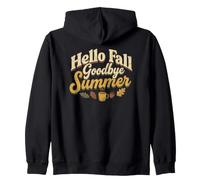 Hello Fall And Goodbye Summer Zip Hoodie
