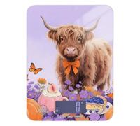 Hello Fall Autumn Cow Pumpkin Flower Easy Clean Food Scale Small 11lb/0.18oz, 5kg/5g Kitchen Scale with 4 Unit for Baking Cooking Spices (Batteries not Included)