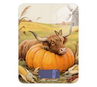 Hello Fall Autumn Cow Pumpkin Portable Small Kitchen Scales for Food 11lb/0.18oz, 5kg/5g gram Scales with 4 Unit for Baking Spices Dieting (Batteries not Included)