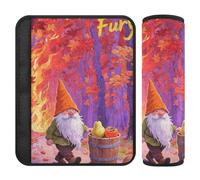 Hello Fall Autumn Harvest Dwarfs 2 Pack Cute Seatbelt Covers Release Stress to Your Neck and Shoulders for Sedan accesorios para carro
