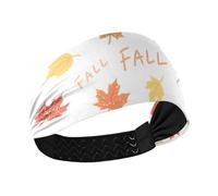 Hello Fall Autumn Maple Leaf Cooling stretch headbands for women Elastic sweat band for Athletic Sports Football Cycling hiking bandas para el cabello de mujer