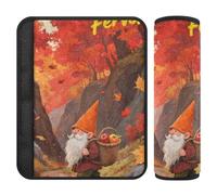 Hello Fall Autumn Maple Leaf Dwarf 2 Pack Cute Seatbelt Cover Stop seat Belt Cutting into Neck for Most Cars accesorios para carro