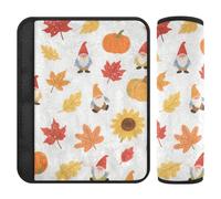 Hello Fall Autumn Maple Leaf Pumpkin Dwarf 2 pcs carseat Straps Covers Release Stress to Your Neck and Shoulders for Auto Protector para cinturón de carro