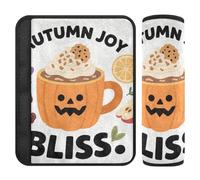 Hello Fall Autumn Pumpkin Drink 2 Pack Seatbelt Cover pad Stop seat Belt Cutting into Neck for Truck accesorios para carro