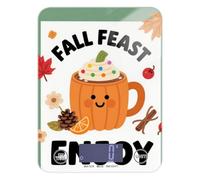 Hello Fall Autumn Pumpkin Drink LCD Display Food prep Scale 11lb/0.18oz, 5kg/5g gram Scale for Food with 4 Unit for Keto Spices Weight Loss (Batteries not Included)