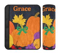 Hello Fall Autumn Pumpkin Fruit 2 pcs seat Belt Pads Release Stress to Your Neck and Shoulders for Airplane accesorios para carro