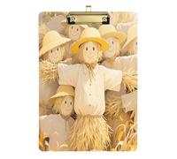 Hello Fall Autumn Scarecrow Yellow A4 Form clipboard Transparent Fashion clipboard for Nursing Student Trade Quest Size 9 x 12
