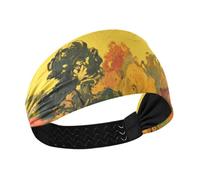 Hello Fall Autumn Tree Bird Orange no slip headband Elastic head for basketball tennis Cycling Volleyball bandas para el cabello de mujer