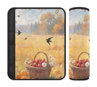 Hello Fall Autumn Tree Fruit 2 Pack seat Belt Padding Shoulder Strap Stop seat Belt Cutting into Neck for Most Cars forro para cinturon de segurida