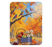 Hello Fall Autumn Tree Fruit LCD Display mini Food Scale Travel 11lb/0.18oz, 5kg/5g mini Digital Scale with 4 Unit for Baking Meal Prep Cooking (Batteries not Included)