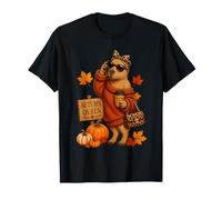 Hello Fall Capybara Cozy Season Girly Thankful Thanksgiving T-Shirt