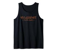 Hello Fall Pumpkin Cozy Autumn Vibes Leaves Seasonal Tank Top