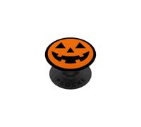 Hello fall pumpkin with human face smiling jack o lantern PopSockets Adhesive PopGrip