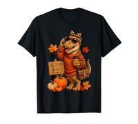 Hello Fall T Rex Cozy Season Girly Thankful Thanksgiving T-Shirt