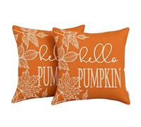 Hello Fall Throw Pillow Covers, Farmhouse Autumn Harvest Cushion Cases