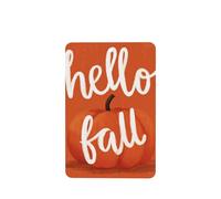 Hello Fall Written On Orange Pumpkin Car Air Fresheners 4 Pcs Hanging Scented Cards Fragrance Scented Cards For Car Aromatherapy Tablets