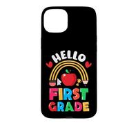 Hello First Grade For Teachers Kids 1st Grade Back to School Case for iPhone 15 Plus