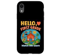 HELLO, FIRST GRADE WATCH ME LEARN starting school learning Case for iPhone XR