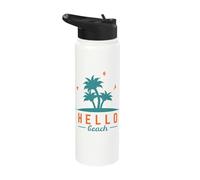 Hello Flip-Flop Summer Stainless Steel Insulated Water Bottle