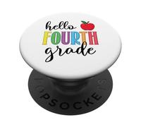Hello Fourth Grade 4th Grade Back to School Teacher Kids PopSockets Adhesive PopGrip