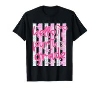 Hello Fourth Grade Back to School 4th Grade Teacher Student T-Shirt