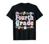 Hello Fourth Grade Floral School Teacher Student 4th Grader T-Shirt