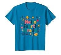 Hello Fourth Grade Girls School Supplies Learning Fun T-Shirt, Youth, Sapphire Blue, 2T