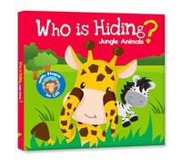 Hello Friend Books Who is Hiding? Jungle Animals: Lift a Flap Board Book for Kids