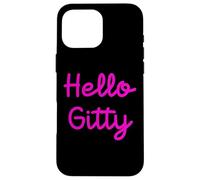 Hello Gitty Jewish Girl Name Apparel Shabbat Shalom Challah Case for iPhone 16 Pro Max