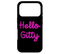 Hello Gitty Jewish Girl Name Apparel Shabbat Shalom Challah Case for iPhone 17 Pro
