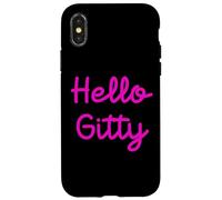 Hello Gitty Jewish Girl Name Apparel Shabbat Shalom Challah Case for iPhone X/XS