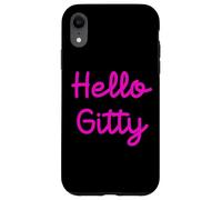 Hello Gitty Jewish Girl Name Apparel Shabbat Shalom Challah Case for iPhone XR