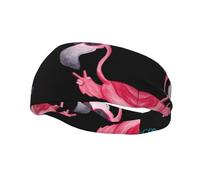 Hello Glasses Flamingo Print Sports Sweatband-Workout, Sports, Costume, Running, Fashion and Outdoor Activity