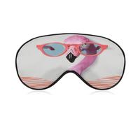 Hello Glasses Flamingo Sleep Mask Eye Mask Travel Eye Cover