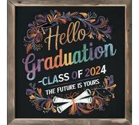 Hello Graduation - Class of 2024 The Future is Yours: Graduation Guest Book 2024 - PaperBack - Guest Sign in Book, Memory Scrapbook, Graduation Decorations, Grad Party Supplies for High School，College