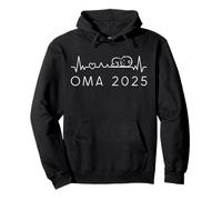 Hello Grandma 2025 Heartbeat with Baby Pregnancy Announcement Pullover Hoodie