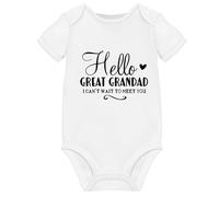 Hello Great Grandad Grandparents Pregnancy Announcement Ideas Baby Grow Due 2025 2026 Announcements Coming Soon Reveal Onsie Christmas